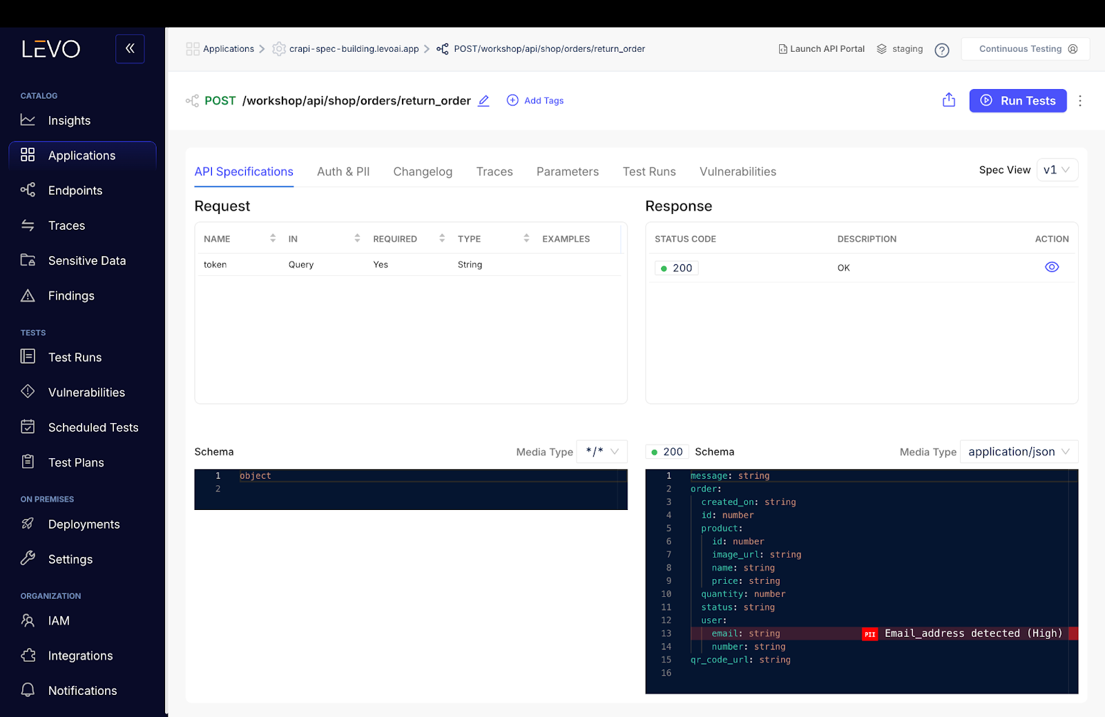 Automatic API documentation from live traffic: OpenAPI generation